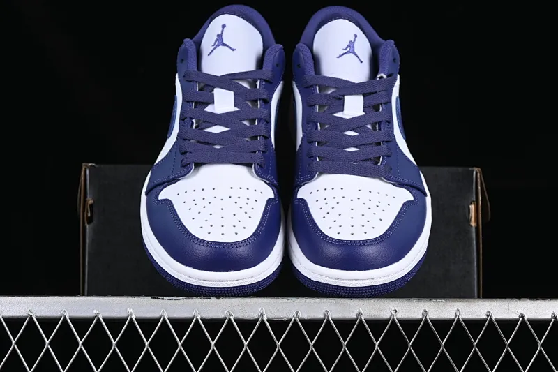 All categories Air Jordan Jordan series basketball shoes Air Jordan 1 Low G version pure original Air Jordan 1 Low AJ1 Joe 1 white and purple low-top cultural casual sneakers 553558-515